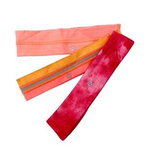 Lululemon set of 3 pink headbands